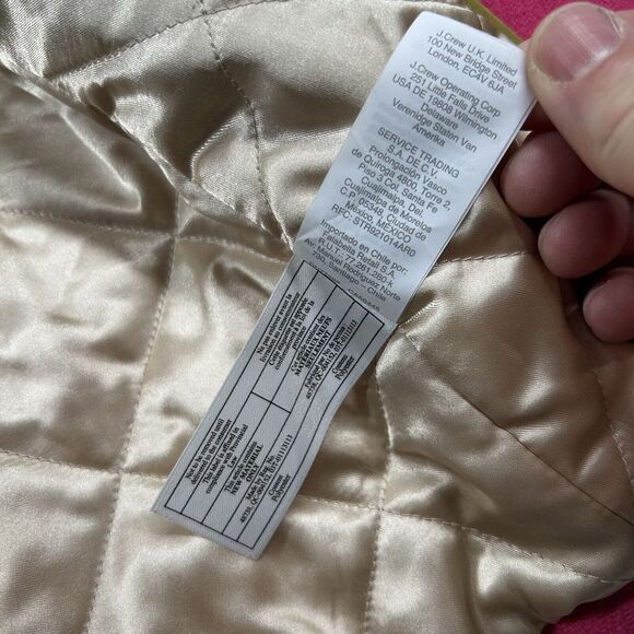 J. Crew Coat Womens 0P Petite Nello Gori Italian Stadium Cloth‎ Wool Blend Pink - Picture 6 of 11